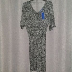 Pullover Dress with Tie Belt